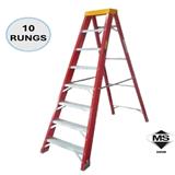 EVERLAST 10" SINGLE SIDED FIBERGLASS  LADDER (150KG) (SIRIM)