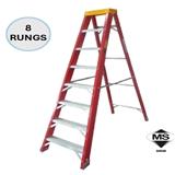 EVERLAST 8" SINGLE SIDED FIBERGLASS  LADDER (150kg) (SIRIM)