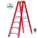EVERLAST 10" DOUBLE SIDED FIBERGLASS  LADDER (150kg) (SIRIM)