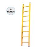 EVERLAST 8" FULL FIBREGLASS SINGLE LADDER (150kg) (SIRIM)