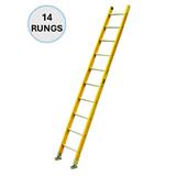 EVERLAST 14" FIBREGLASS SINGLE POLE LADDER (150kg) (SIRIM)
