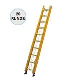 EVERLAST 20" FIBREGLASS DOUBLE EXTENSION LADDER (150kg) (SIRIM)