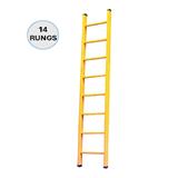 EVERLAST 14" FULL FIBREGLASS SINGLE LADDER (150kg) (SIRIM)