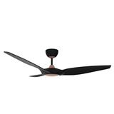 RUBINE CEILING FAN OSTRO 3BLADE CHAMPAGNE MATT BLACK 60INCH