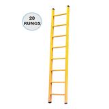 EVERLAST 20" FULL FIBREGLASS SINGLE LADDER (150kg) (SIRIM)
