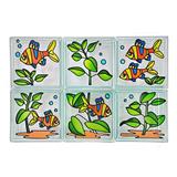 CHANG KAEW GLASS BLOCK 19X19X8CM SUMATRA BARB SET 6PCS
