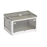 FOLDABLE STORAGE BOX 28L 40.5X29X24CM COSSY+ 9005 WHITE/CLEAR