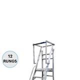 EVERLAST WAREHOUSE STEP LADDER 12" RUNGS (150KG) (SIRIM)