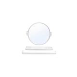 BATH TIME PLASTIC ROUND MIRROR 14916 SET 3PCS WHITE