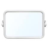BATH TIME PLASTIC SQUARE MIRROR 14915 WHITE
