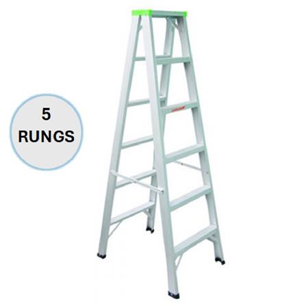 EVERLAST LIGHT DUTY DOUBLE SIDED LADDER 5" RUNGS (80KG)