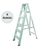 EVERLAST LIGHT DUTY SINGLE SIDED LADDER 6" RUNGS (80KG)