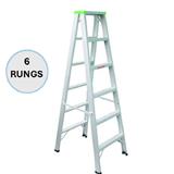 EVERLAST LIGHT DUTY DOUBLE SIDED LADDER 6" RUNGS  (80KG)