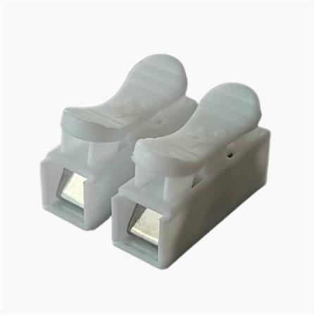 ZEATAR 10A 2 PIN PRESS TYPE CABLE CONNECTOR ZCN102-M (25S) WHITE