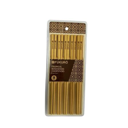 FUKURO TROPICAL ROSEWOOD CHOPSTICKS (5 PAIRS) HH 0419