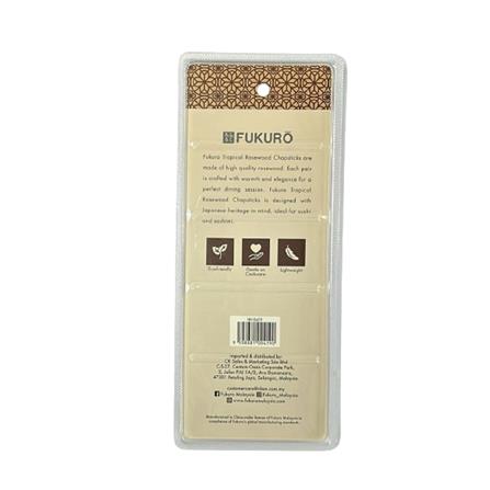 FUKURO TROPICAL ROSEWOOD CHOPSTICKS (5 PAIRS) HH 0419