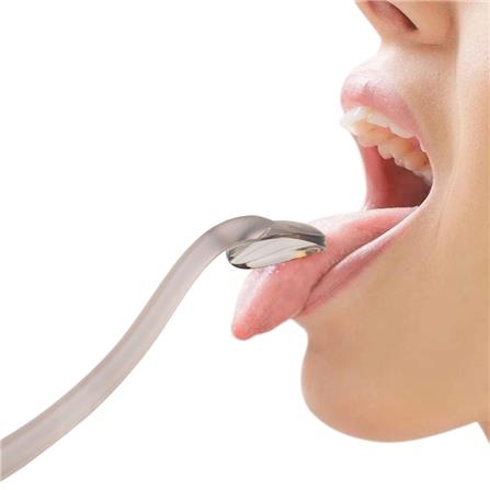 FLIPPER GINKGO TONGUE CLEANER F27801-00 ICY BLUE