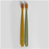 FLIPPER TWIGO TOOTHBRUSH F28802-00 MUSTARD YELLOW/ OLIVE GREEN