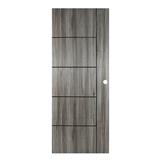 UPVC DOOR AZLE LT-06 80x200CM DARK GRAY [EXCLUSIVE FROM HOMEPRO THAILAND]