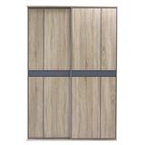 WARDROBE WITH SLIDING DOOR BURO AMPLE WSE-140/SOLID OAK [EXCLUSIVE FROM HOMEPRO THAILAND]