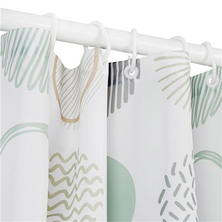 MOYA POLYESTER SHOWER CURTAIN ACS23465A 180X180CM