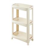 3-TIER MULTI PURPOSE SHELF WITH WHEEL COSSY +  52X30X92CM 532-3 CREAM