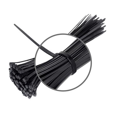 ELECKTA CABLE TIE 10"/250MM BLACK 100PCS