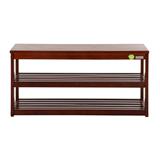SHOE STORAGE BENCH FOR 8-10 PAIRS FURDINI WALNUT