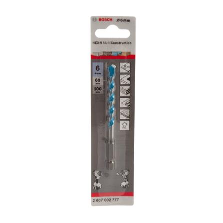 MULTI CONSTRUCTION DRILL BIT BOSCH HEX-9 6X60X100MM