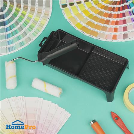 MATALL PAINT TRAY SET WITH 4" ROLLER & 5.5" TRAY BLACK