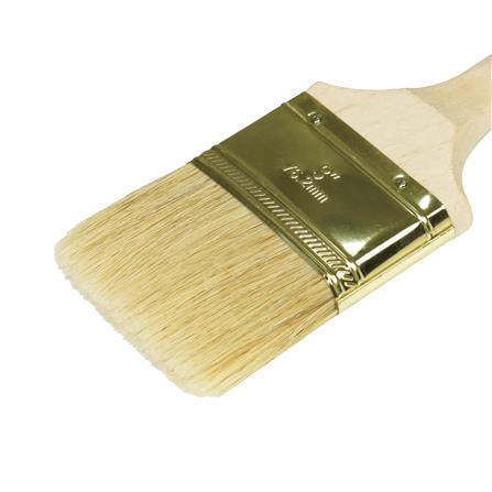 MATALL 3.0" SYNTHETIC BRUSH WOODEN HANDLE WHITE