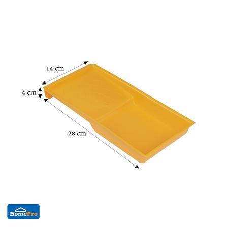 MATALL PAINT TRAY SET WITH 2", 4" ROLLER & 5.5" TRAY YELLOW PR16100