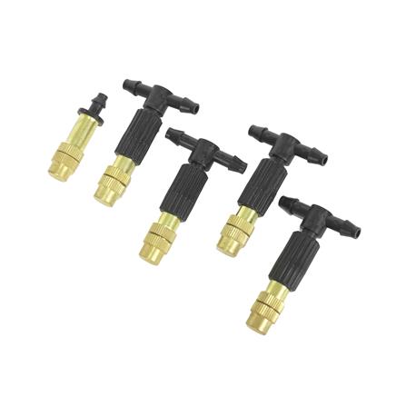 MIST IRRIGATION KIT WITH MICROTUBING SPRING 5/7X10M 5-NOZZLE
