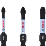 BOSCH SCREWDRIVER BIT PH1 - PH3 50MM (EXPERT FOR IMPACT) 3EA/PACK BLACK