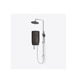 ALPHA SHOWER HEATER NON PUMP WITH RAIN SHOWER F7-E DARK MOCHA (CHROME SHOWER SET ACCESSORIES SET)