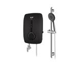 ALPHA SHOWER HEATER DC PUMP WITH HAND SHOWER EZY-I MATT BLACK (CHROME SHOWER ACCESSORIES SET)