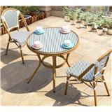 MARTINI GARDEN CHAIR WITH ARMREST GREEN/WHITE