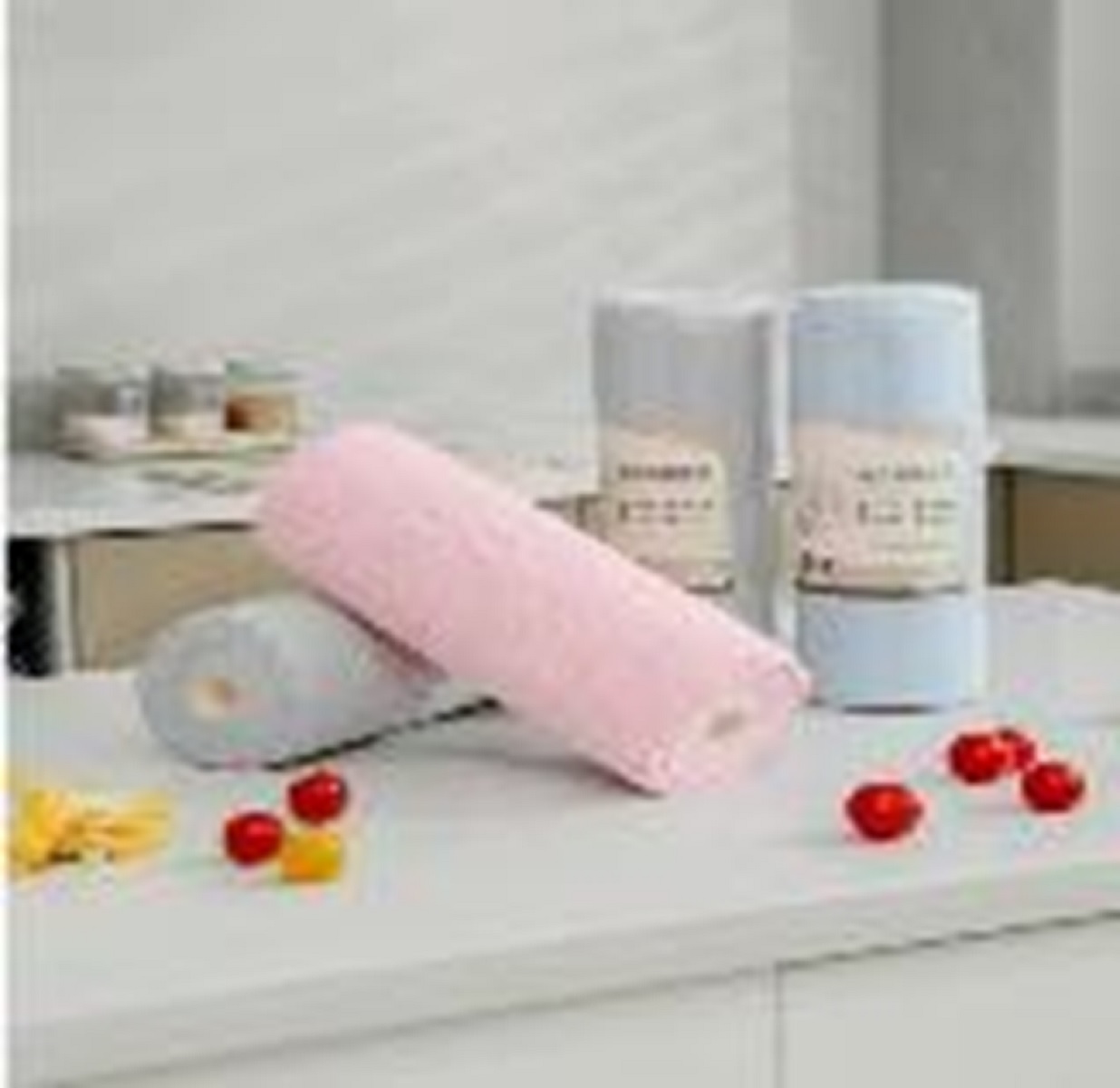 MICROFIBER CLOTH ROLL 25x25cm 30PCS GREY