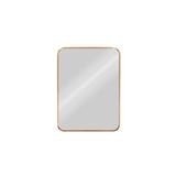 GLOREX LIGHTWEIGHT ALUMINIUM FRAME MIRROR 45X60CM GOLD