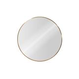 GLOREX LIGHTWEIGHT ALUMINIUM FRAME MIRROR ROUND 60CM GOLD