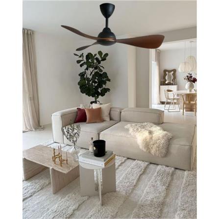 ALPHA CEILING FAN ALKOVA MILI 3B WALNUT 33"