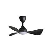 ALPHA CEILING FAN ALKOVA MILI LED 3B MATT BLACK 33"