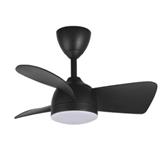 ALPHA CEILING FAN VANNUS V3-3B LED MATTE BLACK 28"
