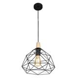 BRIGHT OBJECTIVES PENDANT LAMP 12330 28CM BLACK + LIGHT BROWN