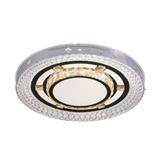 BRIGHT OBJECTIVES CEILING LAMP LED 16151 96W 3C 50CM SILVER CHROME WHITE