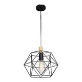 BRIGHT OBJECTIVES PENDANT LAMP 12332 31CM BLACK + LIGHT BROWN