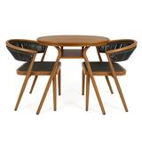 SURAYA 2-SEAT PATIO SET  SPRING, WOODEN