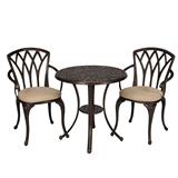 2-SEAT PATIO SET01 SPRING BECKHAM CAST ALUMINIUM RED COPPER