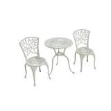 2-SEAT PATIO SET02 SPRING BECKHAM CAST ALUMINIUM WHITE