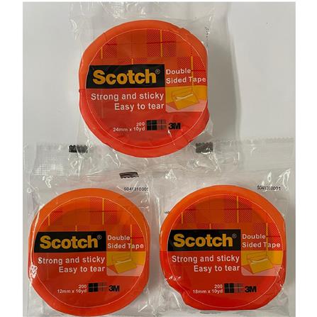 SCOTCH DBL-SIDED TAPE 200 24MMX10YARDS
